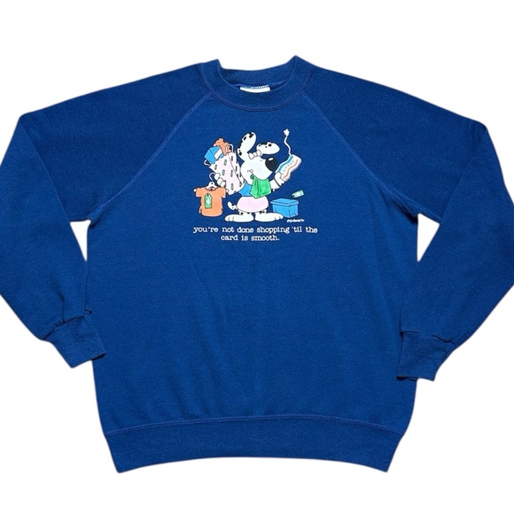 Jim Benton Tops - Jim Benton Vintage Sweatshirt Shopping Bunny Crewneck S Small M Medium L Large